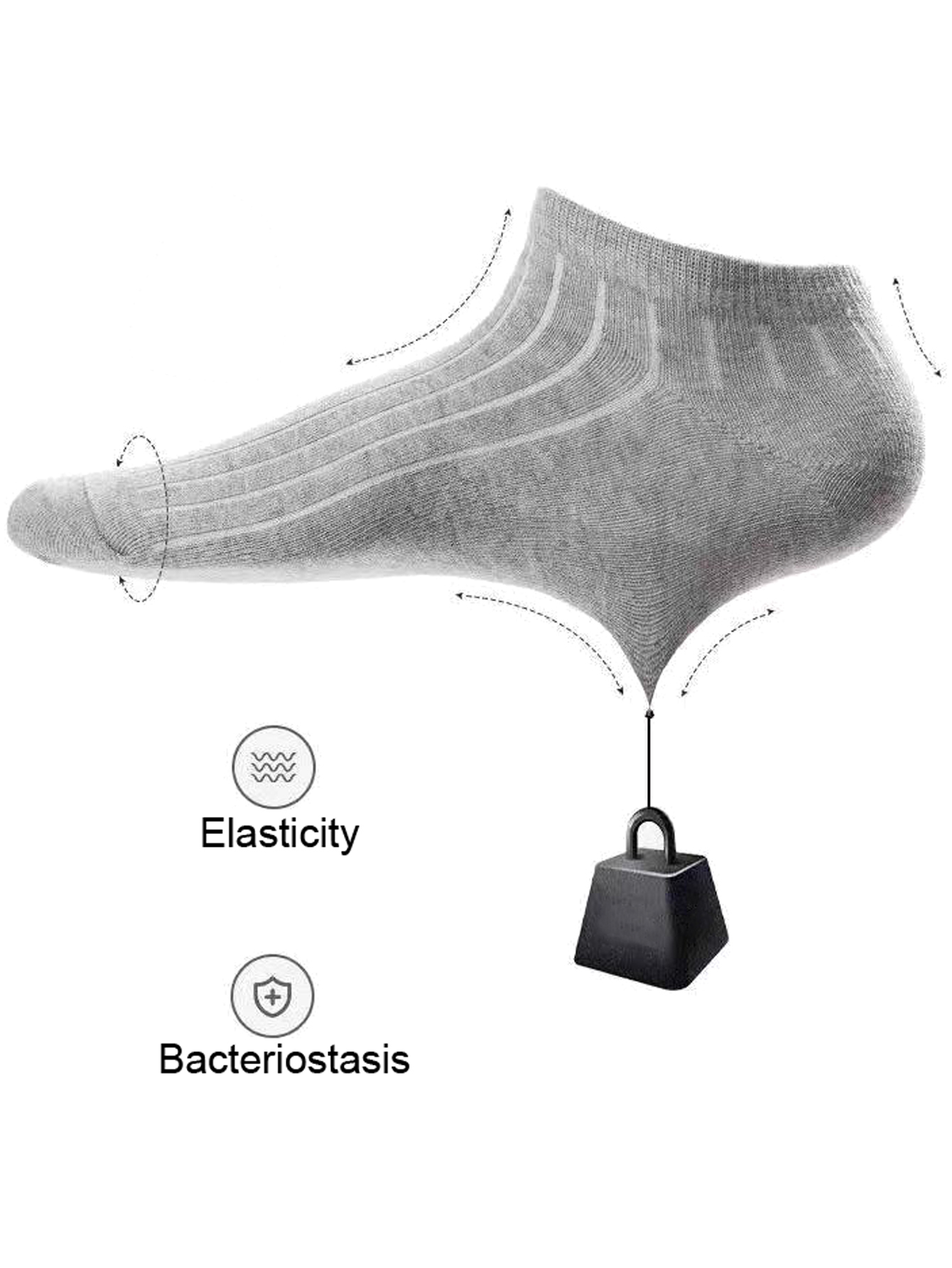Meias Masculinas Respiráveis d - Ankle Sock Low Cut avaliação e preço